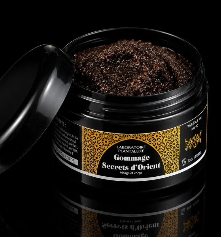 Gommage visage et corps Secrets d'orient Argan et Ambre 200g